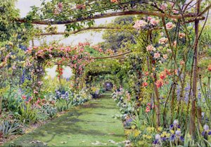 La Pérgola de Rosas, Casa Blackhurst, Tunbridge Wells, Kent de Ernest Arthur Rowe