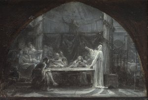 Bocetos para la iglesia de Saint-Gervais-Saint-Protais, hacia 1863 (óleo sobre lienzo)