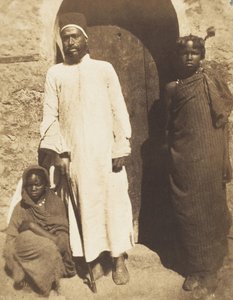 Abu Nabut y esclavos en El Cairo, 22 de abril de 1852 de Ernest Benecke