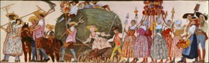 Procesión, El carro de heno
