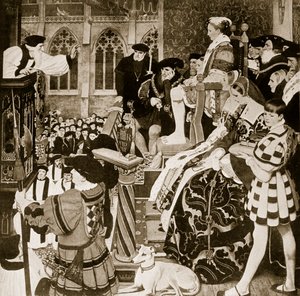 Latimer predicando ante Eduardo VI, ilustración de 