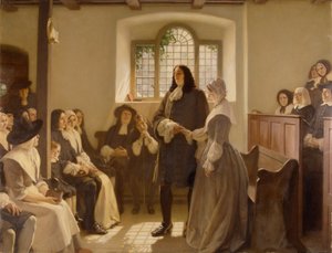 El Matrimonio de William Penn y Hannah Callowhill en la Casa de Reuniones de los Amigos, El Friary, Bristol de Ernest Board
