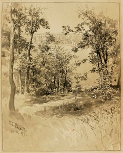 Nueva York, emplazamiento de Fort Washington, mirando a Fort Lee
