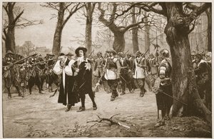 Carlos I camino a la ejecución, ilustración de 