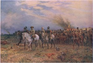 Cromwell en Marston Moor, de Cassells Historia del Pueblo Británico publicada por la Waverley Book Company Limited, c.1940 de Ernest Crofts