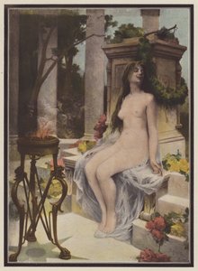 Una oferta de amor (litografía en color) de Ernest Edouard Martens