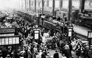 Llegada del tren a la estación del norte, París, 1931 de Ernest Flammarion
