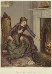 Caras en el fuego de Ernest Gustave Girardot