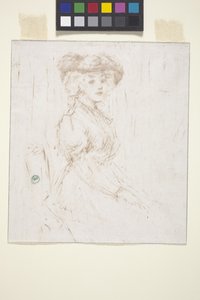 Mujer sentada (monocopia) de Ernest Haskell