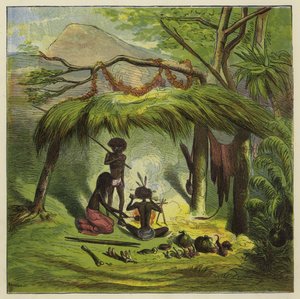 Familia Ashanti tomando té