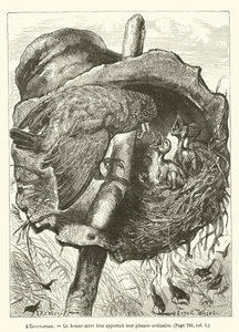 El Espantapájaros, La buena madre les traía su comida ordinaria de Ernest Henry Griset