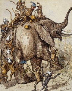 Travesuras de monos de Ernest Henry Griset