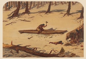 Campamento prehistórico, 1871 de Ernest Henry Griset