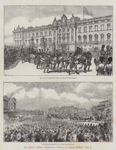 Festival de Acción de Gracias del Jubileo de la Reina en Londres, martes, 21 de junio de Ernest Henry Griset