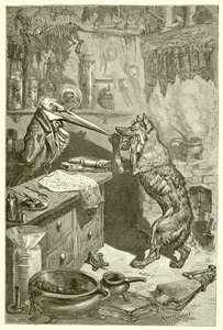 El lobo y la grulla