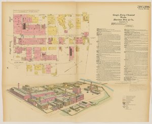 Grays Ferry Chemical Works, Grays Ferry Rd. (lado norte) entre la calle Treinta y cuatro y la calle Treinta y seis, Hexamer General Surveys, 1888