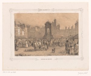 Vista de la Fuente de los Inocentes en Parijs
Fontaine des innocents (título en el objeto) de Ernest Jaime