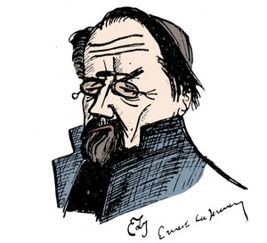 Retrato de Emile Zola (1840-1902) por Ernest La Jeunesse (1874-1917). de Ernest La Jeunesse
