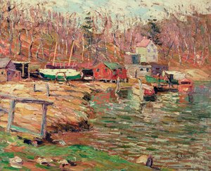 Escena del río Harlem