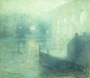 Río Harlem de Noche de Ernest Lawson