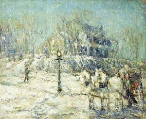 La casa Dyckman de Ernest Lawson