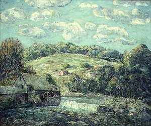 El viejo molino, Wilton, Connecticut de Ernest Lawson