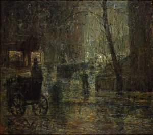 Wet Night, Gramercy Park (Después de la lluvia, Nocturno)