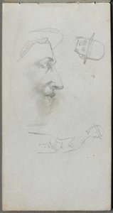 Sketchbook, page 14: Figures de Ernest Meissonier