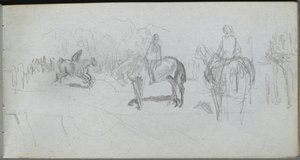Cuaderno de bocetos, página 52: Estudio de figura