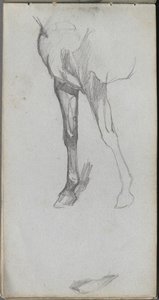 Sketchbook, page 66: Study of a Horse de Ernest Meissonier