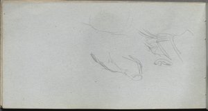Cuaderno de bocetos, página 72: Estudio de Figura de Jean Louis Ernest Meissonier