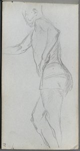 Sketchbook, page 87: Figure Study de Ernest Meissonier