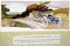 Circuito de la Seine-Inférieure, Szisz en coche Renault Frères