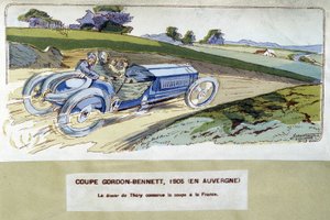 Carrera: la Copa Gordon Bennett en 1905 de Ernest Montaut