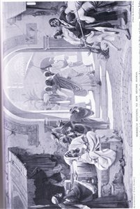 Mardoqueo negándose a inclinarse ante Amán 485 a.C. de Ernest Normand