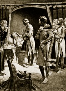 La Muerte de Enrique II, 1189, ilustración de 