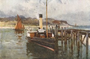 Puerto de Bembridge (litografía en color)