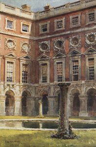 Fountain Court (litografía en color)