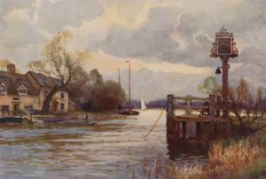 Horning Ferry (litografía en color)