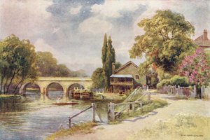 Puente de Maidenhead (litografía en color) de Ernest William Haslehust
