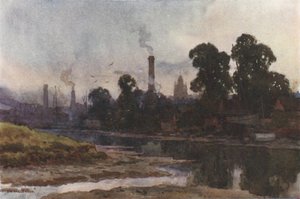 Newport de la Medina (litografía en color) de Ernest William Haslehust