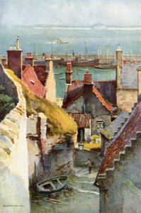 Pittenweem (litografía en color) de Ernest William Haslehust
