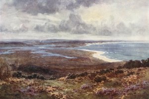 Puerto de Poole desde Studland (litografía en color) de Ernest William Haslehust