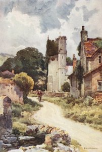 Portisham (litografía en color) de Ernest William Haslehust