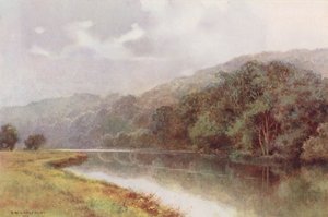 Río Támesis: Cliveden Woods (litografía en color)