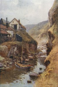 Scalby Beck (litografía en color) de Ernest William Haslehust