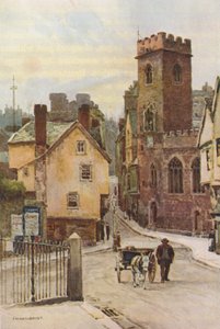 St. Mary Steps (litografía en color) de Ernest William Haslehust