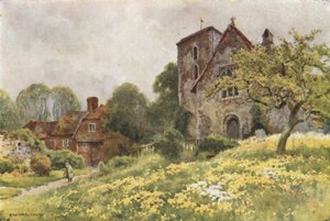 San Nicolás, Harbledown (litografía en color)