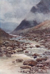 Tavy Cleave (litografía en color) de Ernest William Haslehust