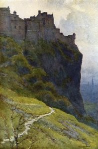 El castillo (litografía en color) de Ernest William Haslehust